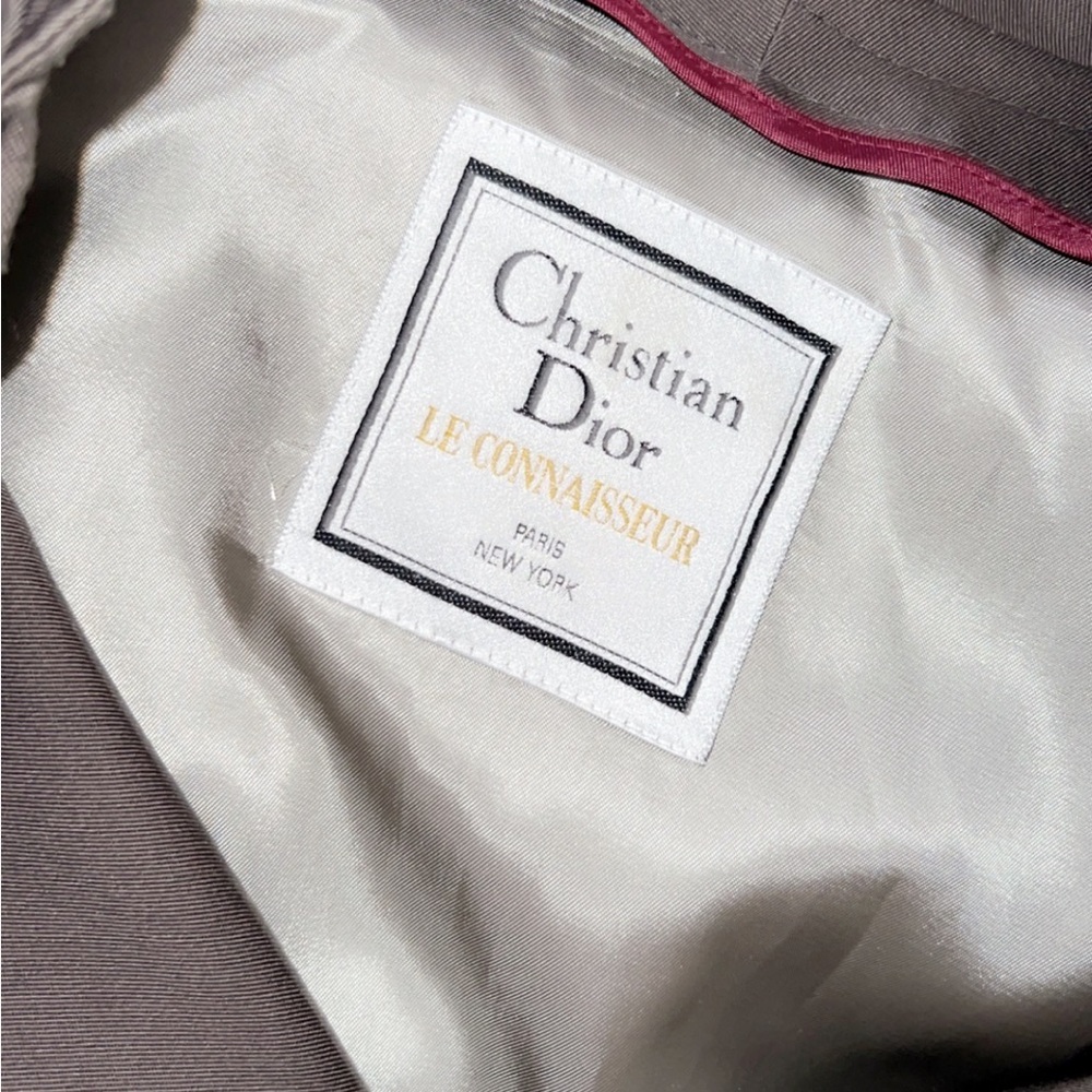 CHRISTIAN DIOR Men’s Taupe Trench Coat - Picture 8 of 10